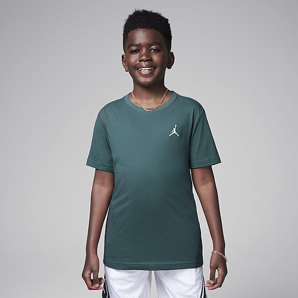 Boys Green Basketball Graphic T Shirts. Nike